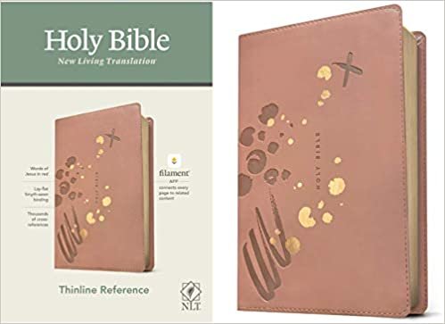 okumak NLT Thinline Reference Bible, Filament Enabled Edition (Red Letter, Leatherlike, Pink)