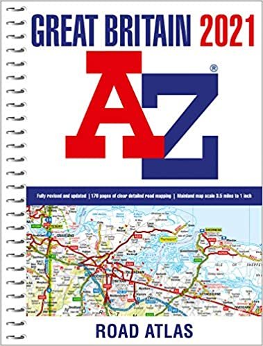 okumak Great Britain A-Z Road Atlas 2021 (A4 Spiral)