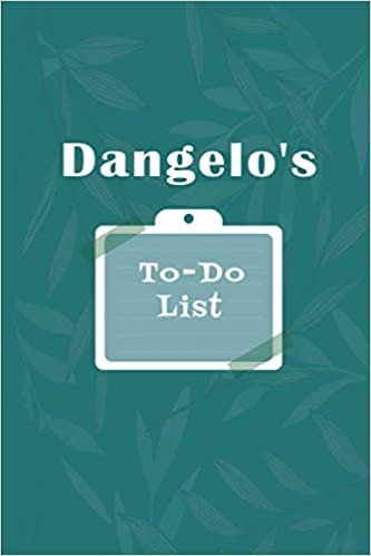 okumak Dangelo&#39;s To˗Do list: Checklist Notebook | Daily Planner Undated Time Management Notebook