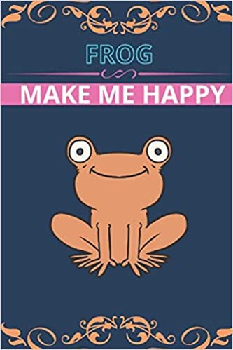 okumak FROG Make Me Happy: Blank Lined Notebook, Composition Book, Diary gift for Women, Men, s, Children and students (Animal Lover Notebook)