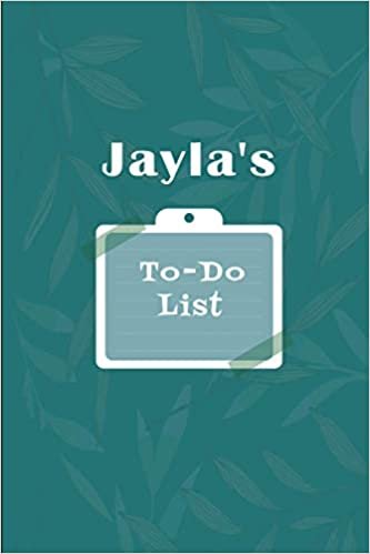 okumak Jayla&#39;s To˗Do list: Checklist Notebook | Daily Planner Undated Time Management Notebook