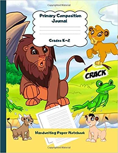 okumak Primary Composition Journal Grades K-2 Handwriting Paper Notebook: Frog Theme Dashed Mid Line School Exercise Book Plus Sketch Pages for Boys and Girls (Efrat Haddi Handwriting Practice Paper)