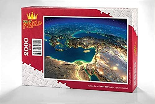 okumak Türkiye Uydu Görüntüsü Ahşap Puzzle 2000 Parça (TR51-MM)