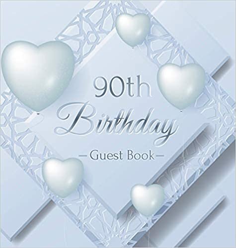 okumak 90th Birthday Guest Book: Ice Sheet, Frozen Cover Theme, Best Wishes from Family and Friends to Write in, Guests Sign in for Party, Gift Log, Hardback