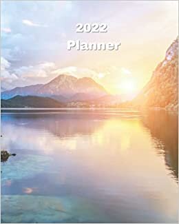 okumak 2022 Planner: European Alps Sunsets - Monthly Calendar with U.S./UK/ Canadian/Christian/Jewish/Muslim Holidays– Calendar in Review/Notes 8 x 10 in.- Tropical Beach Vacation Travel