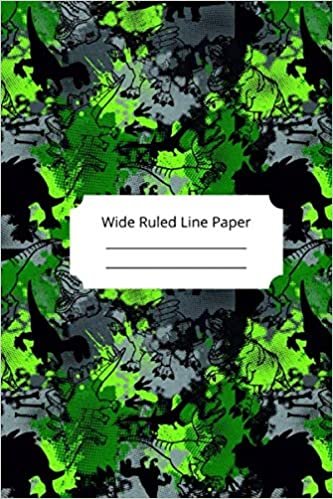 okumak Camouflage Art Theme Wide Ruled Line Paper