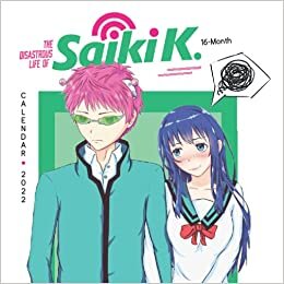 okumak The Disastrous Life of Saiki K 2022 Calendar: Yearly Monthly 16-month Mini Calendar 2022 with Large Grid for Note - To do list