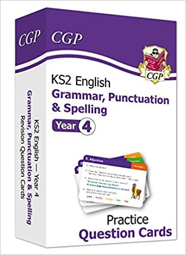 okumak New KS2 English Practice Question Cards: Grammar, Punctuation &amp; Spelling - Year 4 (CGP KS2 English)