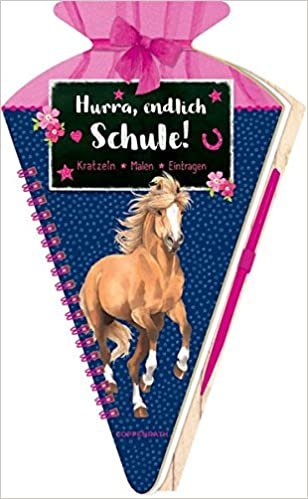 okumak Schultüten-Kratzelbuch - Pferdefreunde - Hurra, endlich Schule!: Kratzeln, Malen, Eintragen