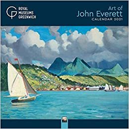 okumak Royal Museums Greenwich - the Art of John Everett 2021 Calendar (Wall Calendar)