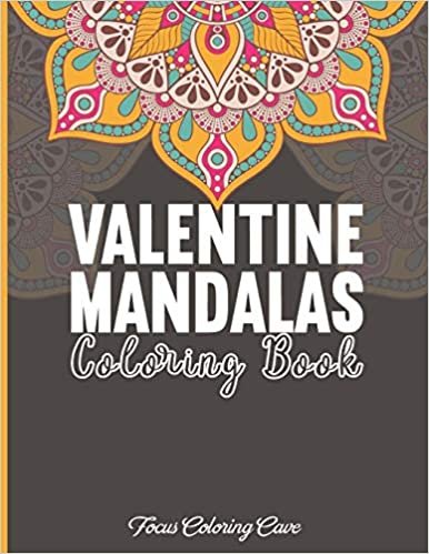 okumak Valentine Mandala Coloring Book: Reduce Stress and Bring Balance with these Creative, Relax, and Funny Lovely Mandalas Art