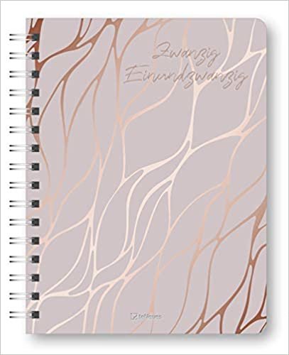 okumak Glamour Planner Marbel Rosé 2021 - Diary - Buchkalender - Taschenkalender - 16,5x21,6
