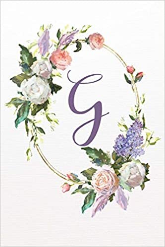 okumak G: White Pink Floral 2020 Weekly Planner 6”x9” (White Pink Floral 6”x9” Planner Alphabet Series - Letter G, Band 7)