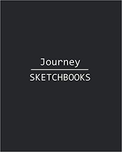 okumak Journey Sketchbook: 140 Blank Sheet 8x10 inches for Write, Painting, Render, Drawing, Art, Sketching and Initial name on Matte Black Color Cover , Journey Sketchbook