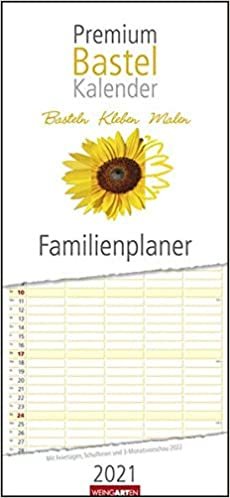 okumak Bastelkalender Familienplaner - Kalender 2021: Basteln - Kleben - Malen