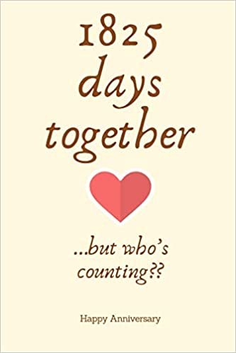okumak 1825 days together…but who’s counting: 5th Anniversary Gifts for Husband Wife,5th Wedding Anniversary Husband Wife Someone Special Keepsake | Diary for Birthday, Christmas,Wedding Gifts