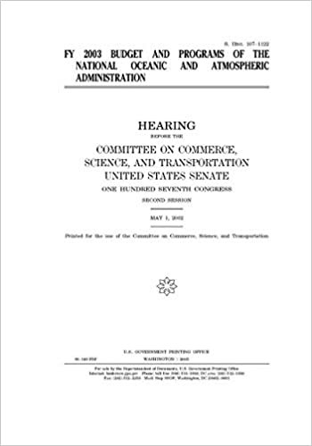 FY 2003 budget and programs of the National Oceanic and Atmospheric Administration