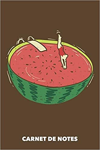 okumak Carnet de Notes: Éclaboussure de melon d&#39;eau A5 pointillé / grille de points - 120 pages pour les gens à la mode (brun)