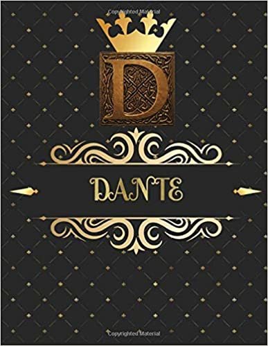 okumak Dante: Unique Personalized Gift for Him - Writing Journal / Notebook for Men with Gold Monogram Initials Names Journals to Write with 120 Pages of ... Thoughtful Cool Present for Male (Dante Book)