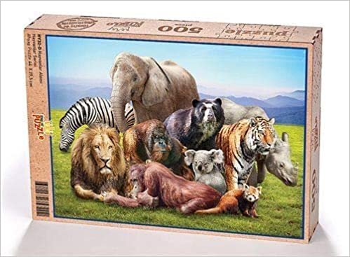 okumak Hayvanlar Alemi Ahşap Puzzle 500 Parça (HV32-D)