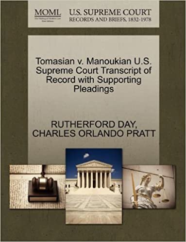 okumak Tomasian v. Manoukian U.S. Supreme Court Transcript of Record with Supporting Pleadings