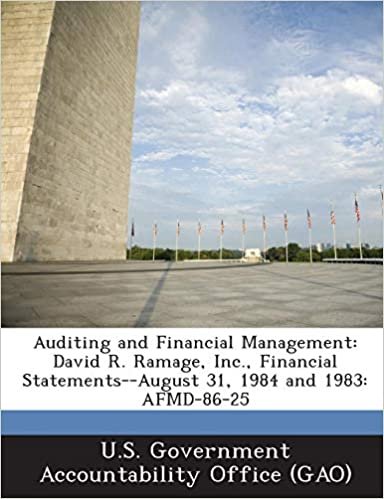 okumak Auditing and Financial Management: David R. Ramage, Inc., Financial Statements--August 31, 1984 and 1983: Afmd-86-25