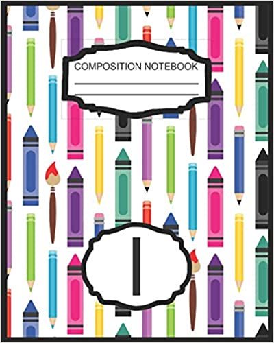 okumak Composition Notebook I: Monogrammed Initial Elementary School Wide Ruled Interior Notebook