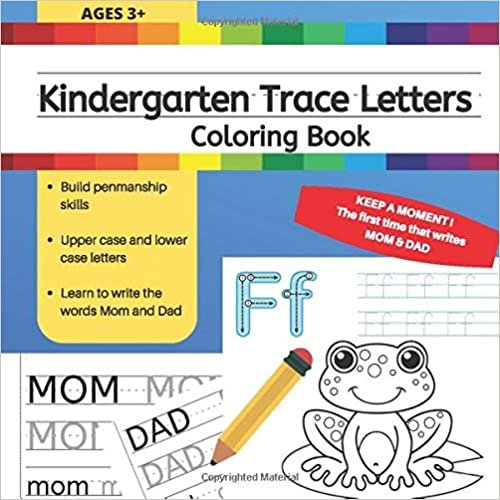 okumak Kindergarten Trace Letters: Tracing Letters Activity Book for Toddlers, Sight Words, Grade PK, K, 1st, 2nd Grade, Paperback, 60 Pages, Ages 3+