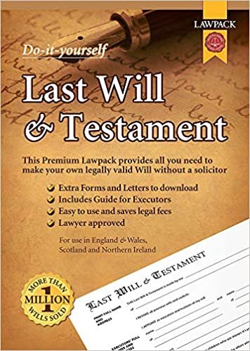 Premium Last Will & Testament Kit: All You Need to Make Your Own Legally Valid Will without a Solicitor