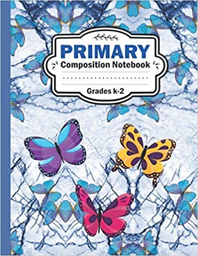 okumak Primary Composition Notebook Grades K-2: Colorful Butterfly Primary Composition Notebook Grade K-2 | Draw and Write | Dotted Midline Creative Picture ... (Kids Butterfly Primary Story Journal)