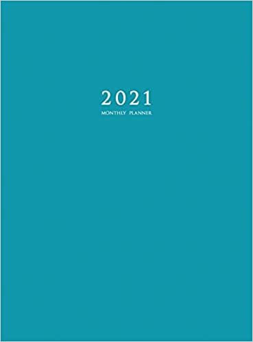 okumak 2021 Monthly Planner: 2021 Planner Monthly 8.5 x 11 with Blue Cover (Hardcover)