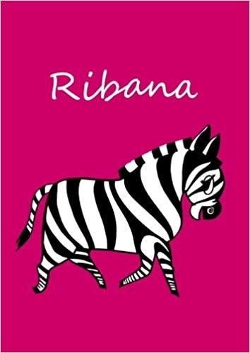 okumak Ribana: individualisiertes Malbuch / Notizbuch / Tagebuch - Zebra - A4 - blanko