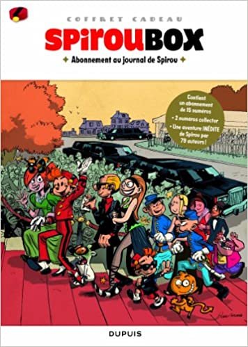 okumak La Spiroubox , Coffret abonnement de 15 n° au journal de Spirou + 2 n° collectors + Une aventure inédite de Spirou par 79 auteurs (COFFRET LE JOURNAL DE SPIROU)