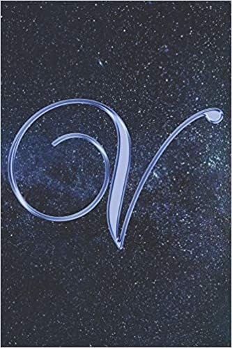 okumak V Journal: A Monogrammed V Initial Capital Letter Notebook For Writing And Notes: Great Personalized Gift For All First, Middle, Or Last Names (Blue ... Constellation Astronomy Stars Sky Print)