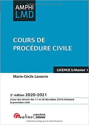 okumak Cours de procédure civile (2020) (Amphi LMD)