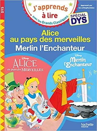 okumak Disney - Alice au pays des merveilles / Merlin l&#39;Enchanteur Spécial DYS (dyslexie)