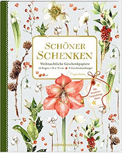 okumak Geschenkpapier-Buch - Schöner schenken (Marjolein Bastin): Weihnachtliche Geschenkpapiere. 10 Bogen 50x70 cm und 9 Geschenkanhänger