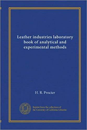 okumak Leather industries laboratory book of analytical and experimental methods