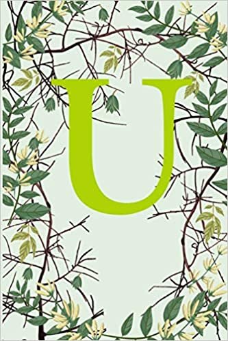 okumak U: Letter U Monogram Initials Green Tree Branches Nature Notebook &amp; Journal