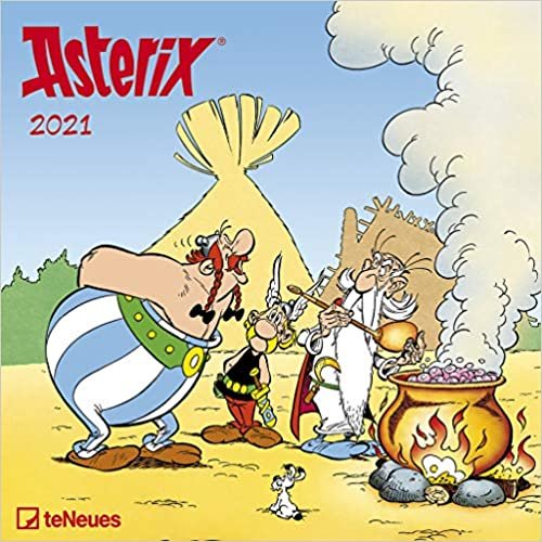 okumak Asterix 2021 - Wand-Kalender - Broschüren-Kalender - 30x30 - 30x60 geöffnet - Cartoon