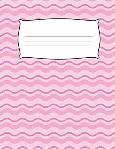 okumak School Kids Seventh Grade Composition Book: Pink Pattern Draw &amp; Write Note Book: Design Journal Notebook: Kids, 12, 13 Year Old, Middle School, 7th ... 8.5 x 11, Wide Ruled Lined Paper for Children