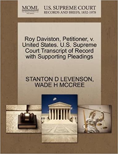 okumak Roy Daviston, Petitioner, v. United States. U.S. Supreme Court Transcript of Record with Supporting Pleadings
