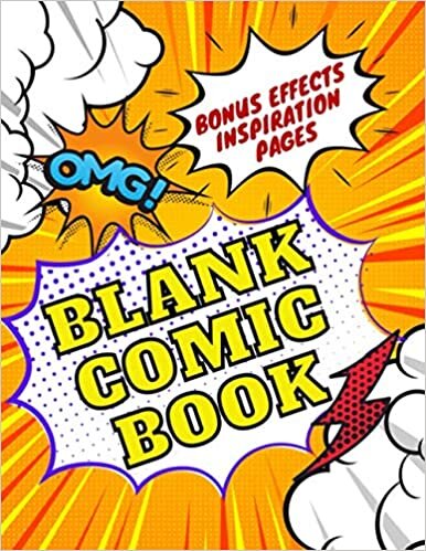okumak Blank Comic Book: Draw &amp; Create Your Own Comic Book Stories, Comics &amp; Graphic Novels,100 Unique Blank Comic Templates, Large Notebook and Sketchbook for Adults, s &amp; Kids