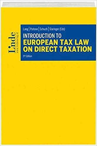 okumak Introduction to European Tax Law on Direct Taxation (Linde Lehrbuch)