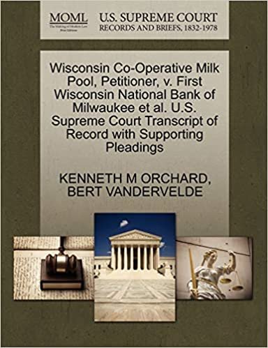 okumak Wisconsin Co-Operative Milk Pool, Petitioner, v. First Wisconsin National Bank of Milwaukee et al. U.S. Supreme Court Transcript of Record with Supporting Pleadings