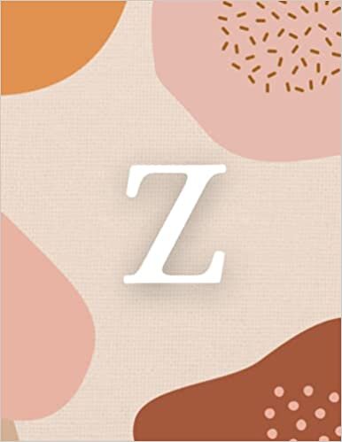 okumak Z: Monogram Lined Journal | 120 Pages | Large 8.5 x 11 inches (Boho Chic Monogram Journals)