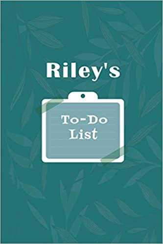 okumak Riley&#39;s To˗Do list: Checklist Notebook | Daily Planner Undated Time Management Notebook