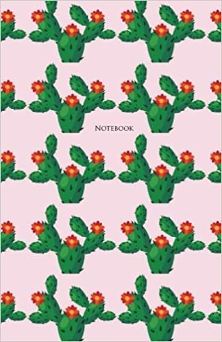 okumak Notebook: Cactus Notebook: A5(5.5 x 8.5)130 Blank Pages: Notebook To Write in: Perfect gift for her, mom and grandma