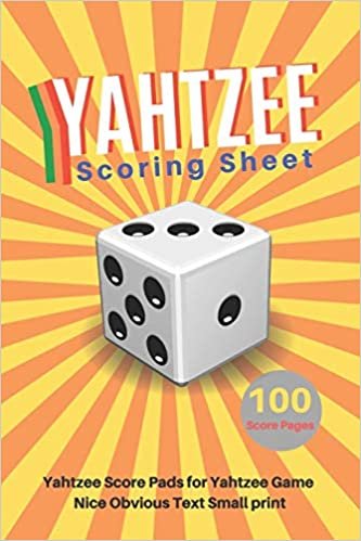 okumak Yahtzee Scoring Sheet: V.6 Yahtzee Score Pads for Yahtzee Game Nice Obvious Text Small print Yahtzee Score Sheets 6 by 9 inch