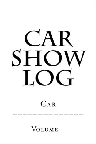 okumak Car Show Log: Single Car White Cover (S M Car Journals)